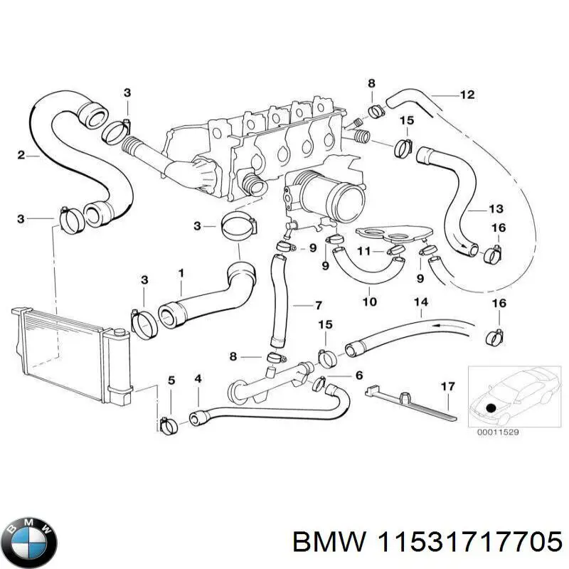  BMW 11531717705 ціна, від 48.31 USD