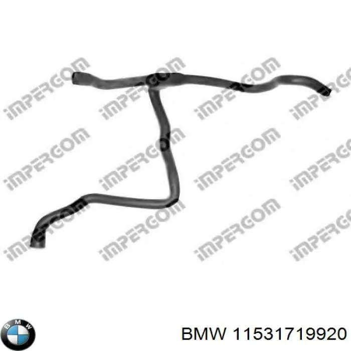 11531719920 BMW Шланг/патрубок радіатора охолодження, нижній