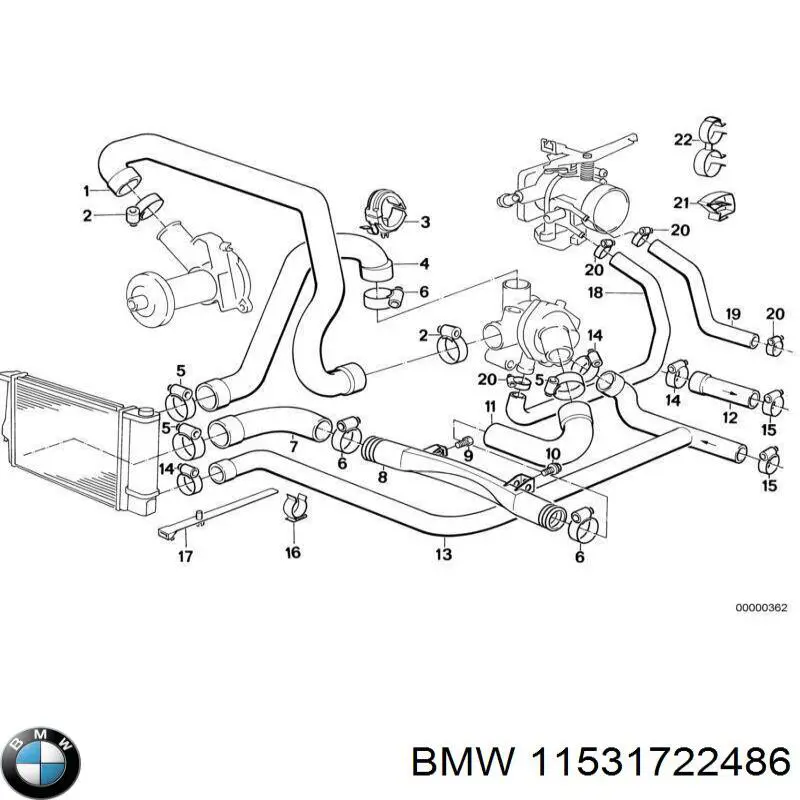  BMW 11531722486 ціна, від 12.58 USD