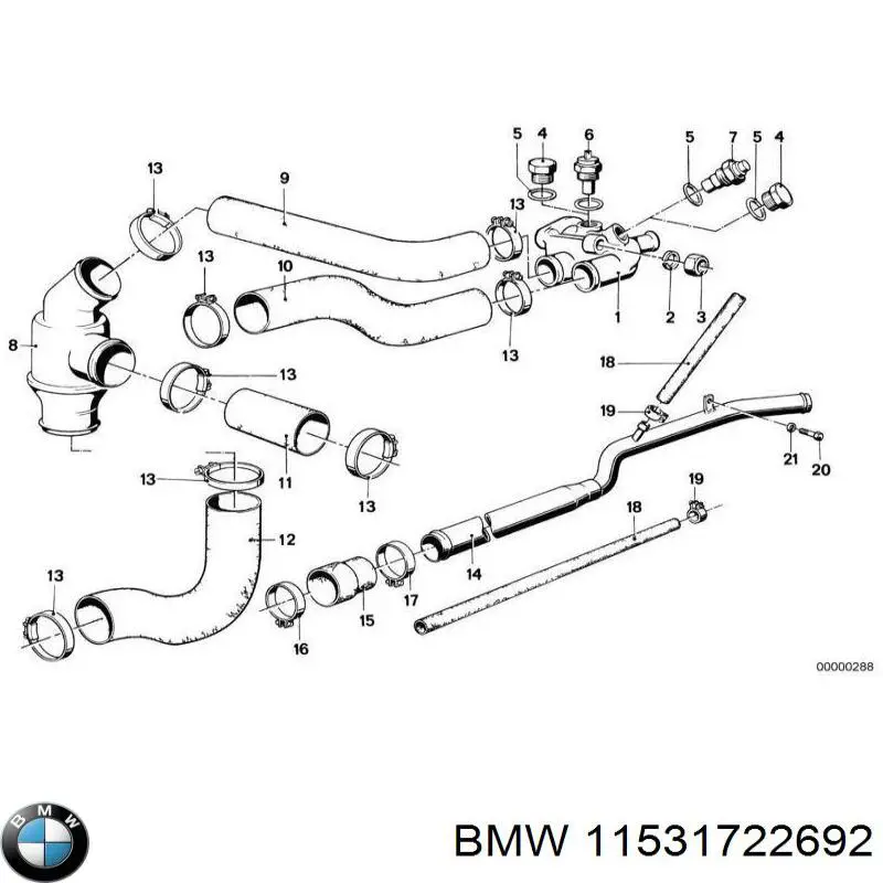 Прокладка адаптера маслянного фільтра BMW 11531722692 ціна, від 3.45 USD