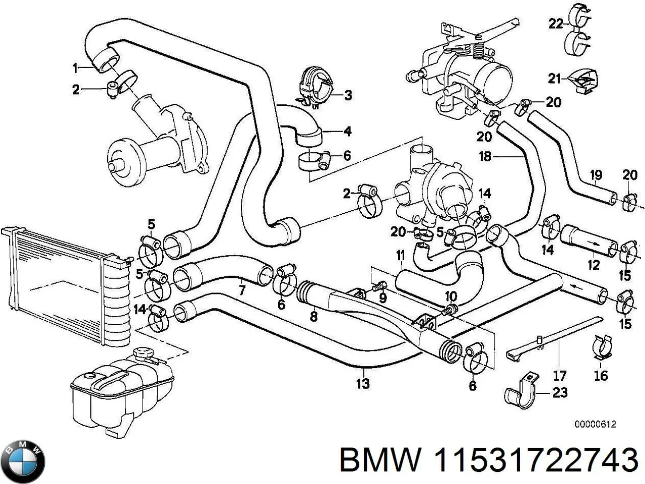 Купити 11531722743 BMW 