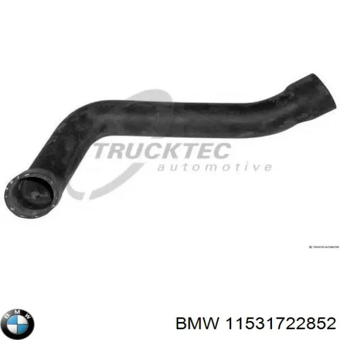 11531722852 BMW Шланг/патрубок радіатора охолодження, нижній