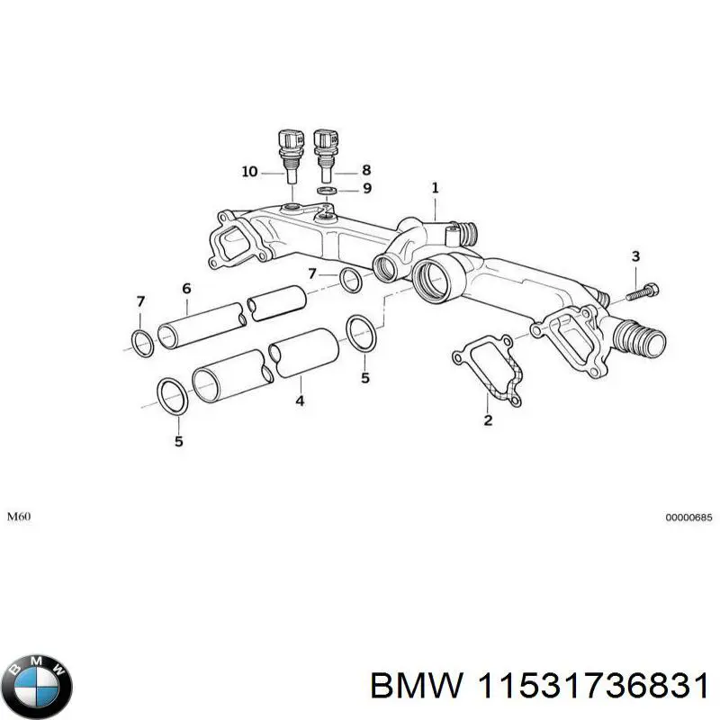  BMW 11531736831 ціна, від 32.97 USD