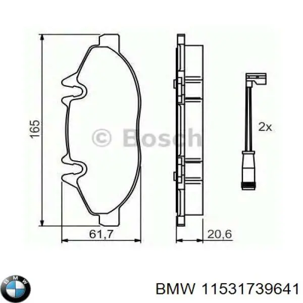  BMW 11531739641 ціна, від 10.78 USD
