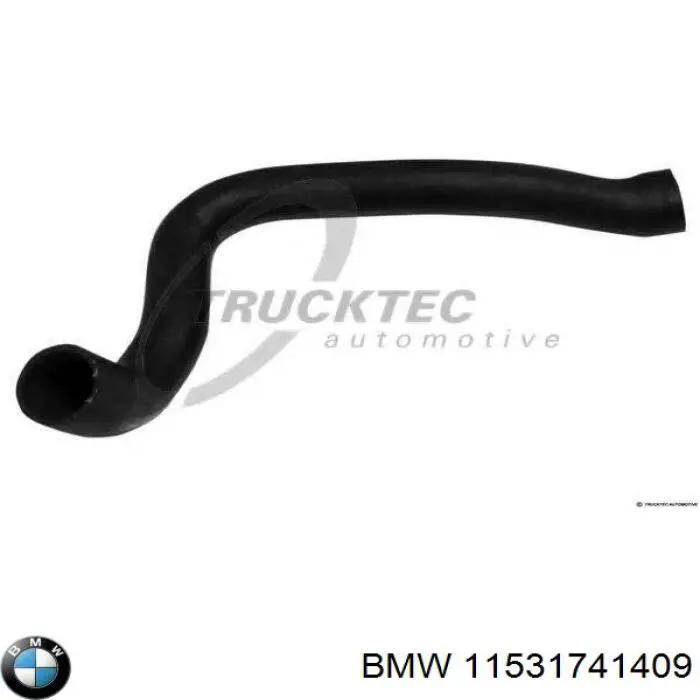 Шланг/патрубок радіатора охолодження, нижній 11531741409 BMW