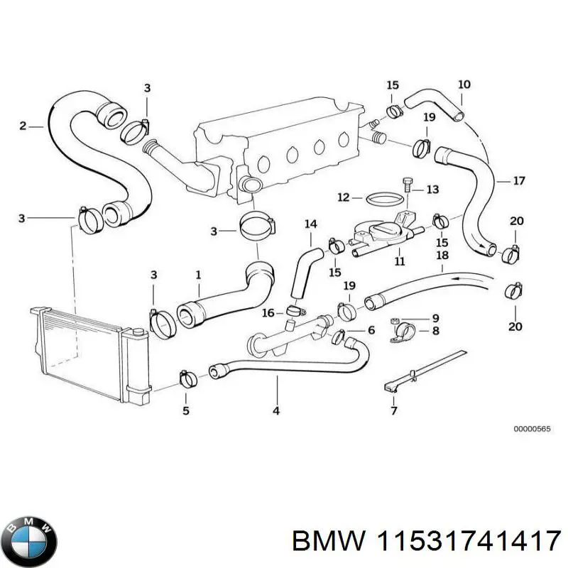 Купити 11531741417 BMW 