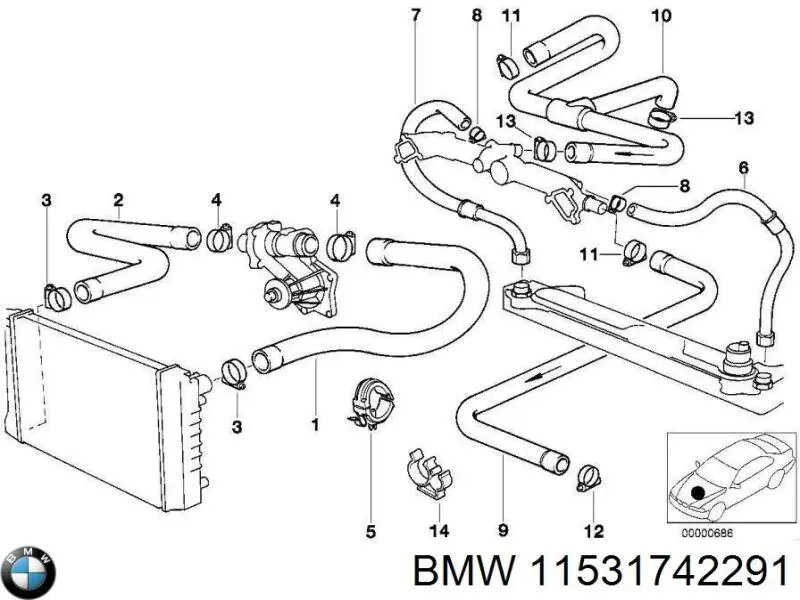  BMW 11531742291 ціна, від 23.40 USD