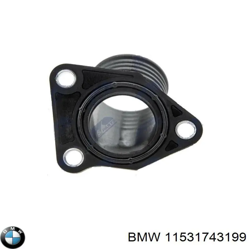 Фланець системи охолодження (трійник) 11531743199 BMW