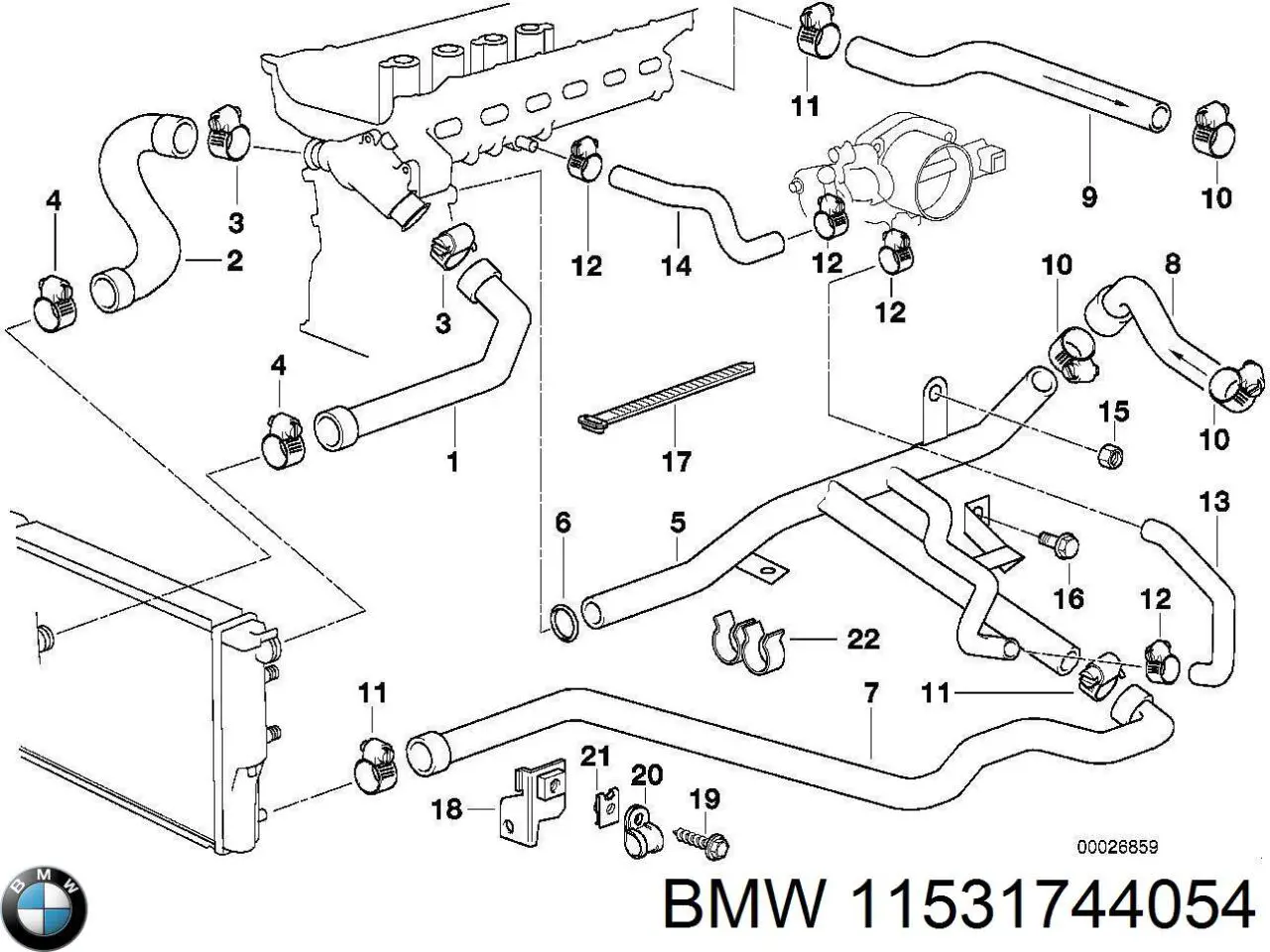  BMW 11531744054 ціна, від 82.37 USD