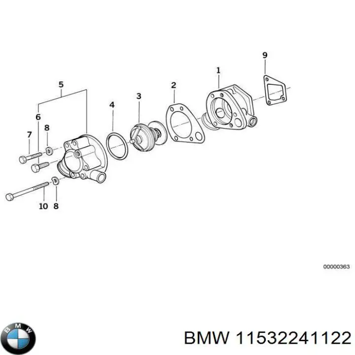  BMW 11532241122 ціна, від 31.67 USD