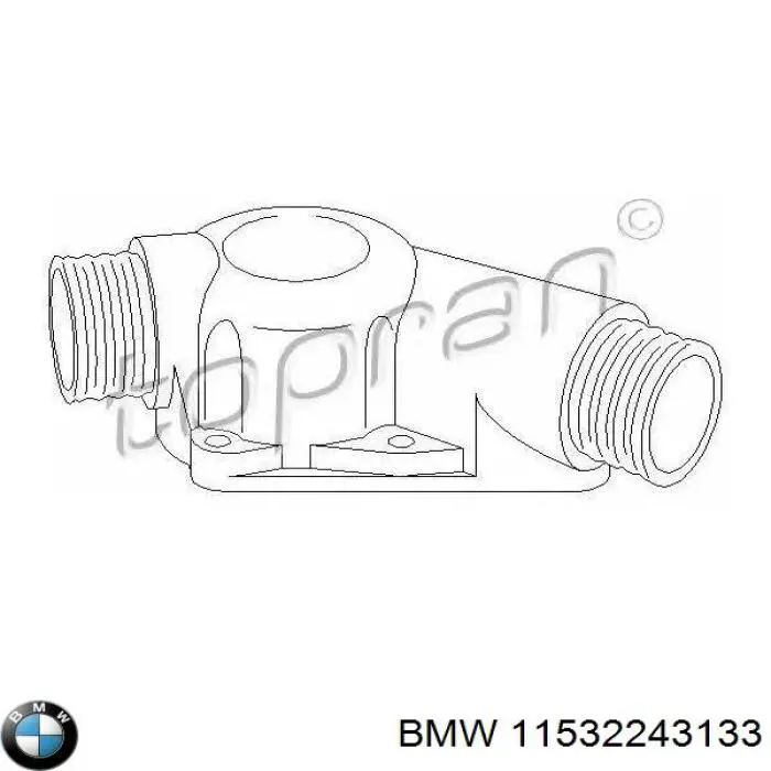 Кожух термостата BMW 11532243133 ціна, від 7.59 USD