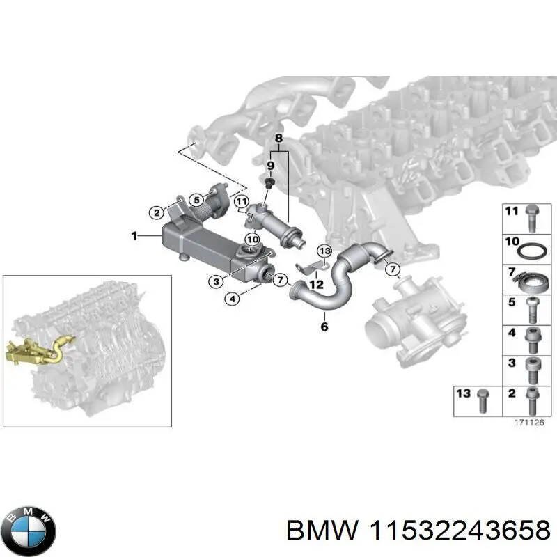 Купити 11532243658 BMW 