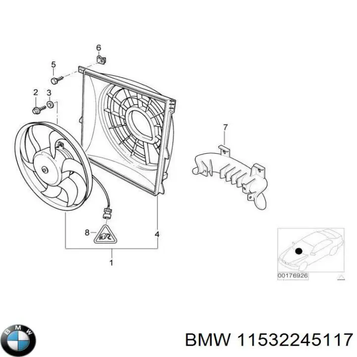Купити 11532245117 BMW 