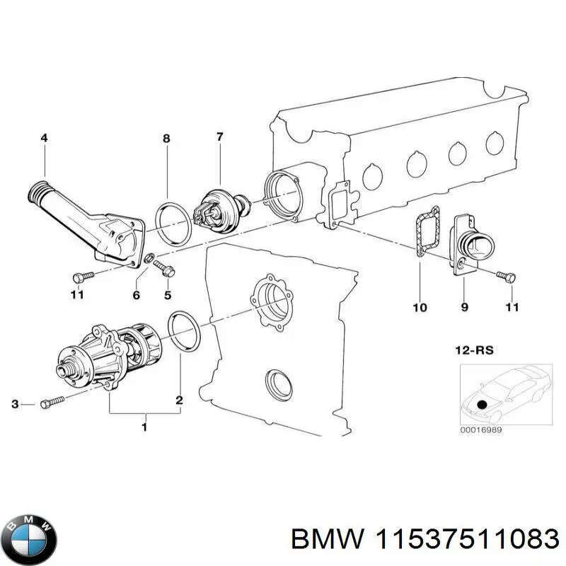 Термостат 11537511083 BMW