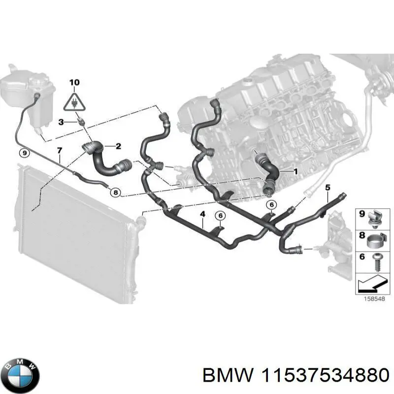 Прокладка адаптера маслянного фільтра BMW 11537534880 ціна, від 6.67 USD