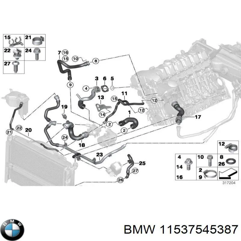 Купити 11537545387 BMW 