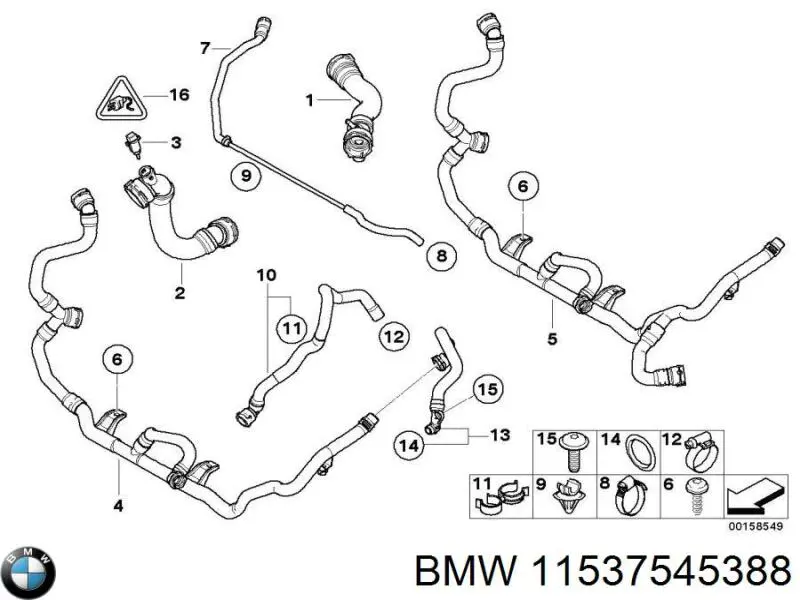 Купити 11537545388 BMW 