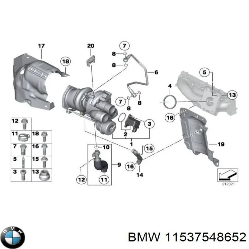  BMW 11537548652 ціна, від 1.11 USD