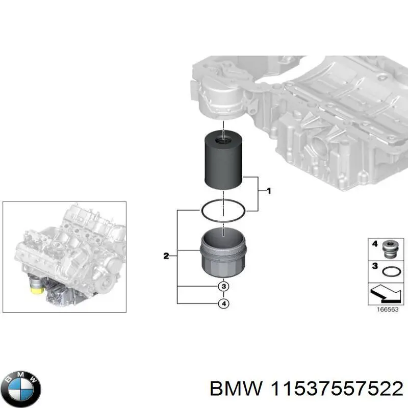 Прокладка кришки горловини, маслозаливної BMW 11537557522 ціна, від 4.15 USD