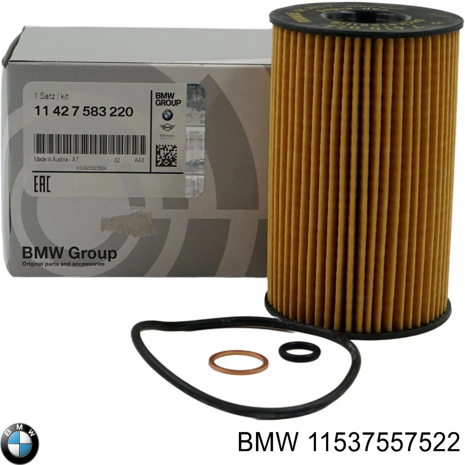 11537557522 BMW Прокладка кришки горловини, маслозаливної