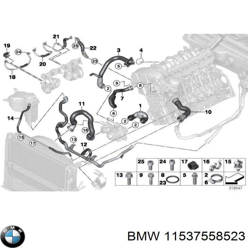  BMW 11537558523 ціна, від 121.63 USD
