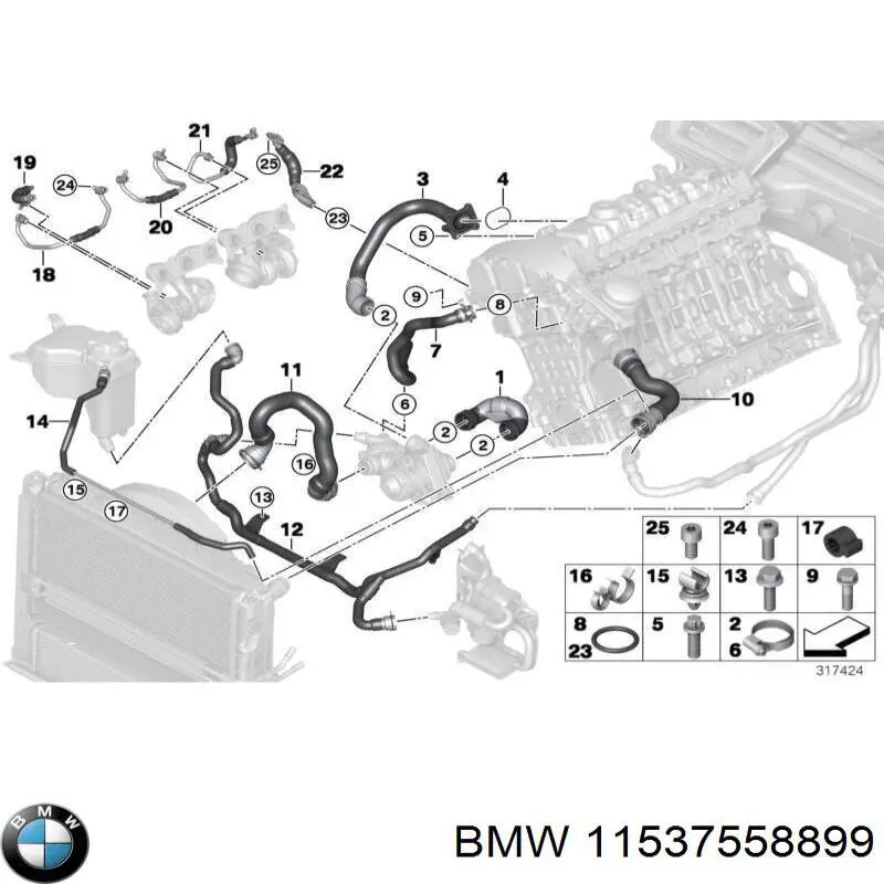 Купити 11537558899 BMW 