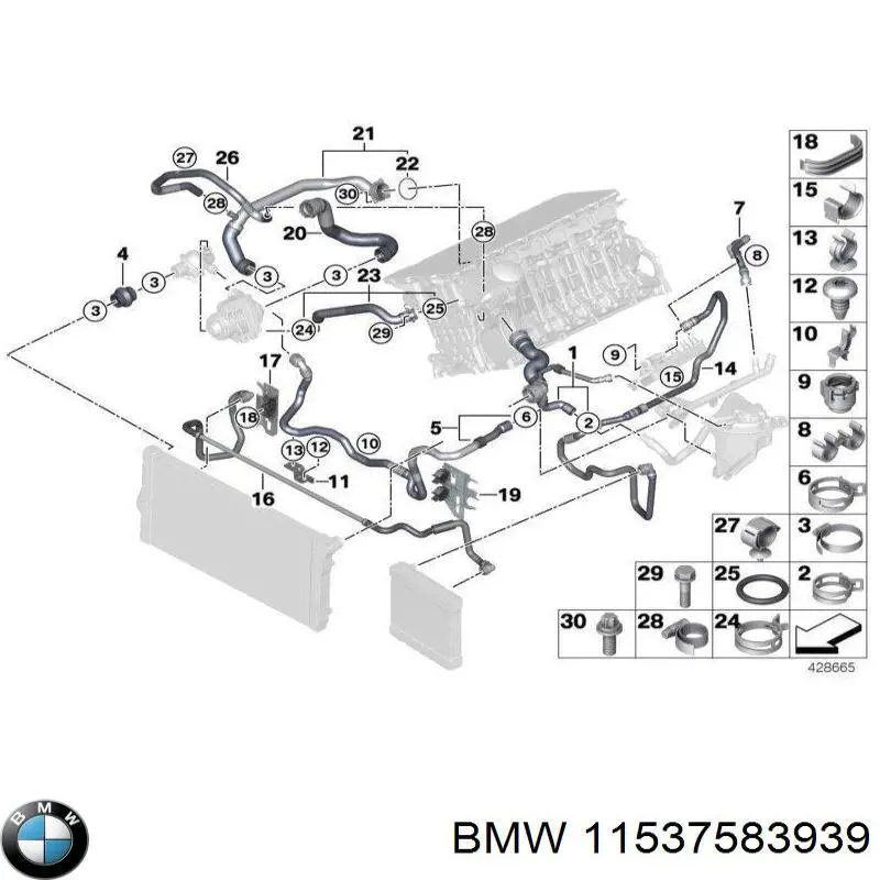 Купити 11537583939 BMW 
