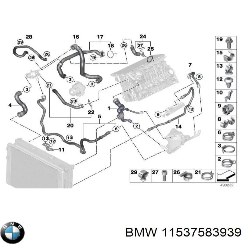  BMW 11537583939 ціна, від 21.56 USD