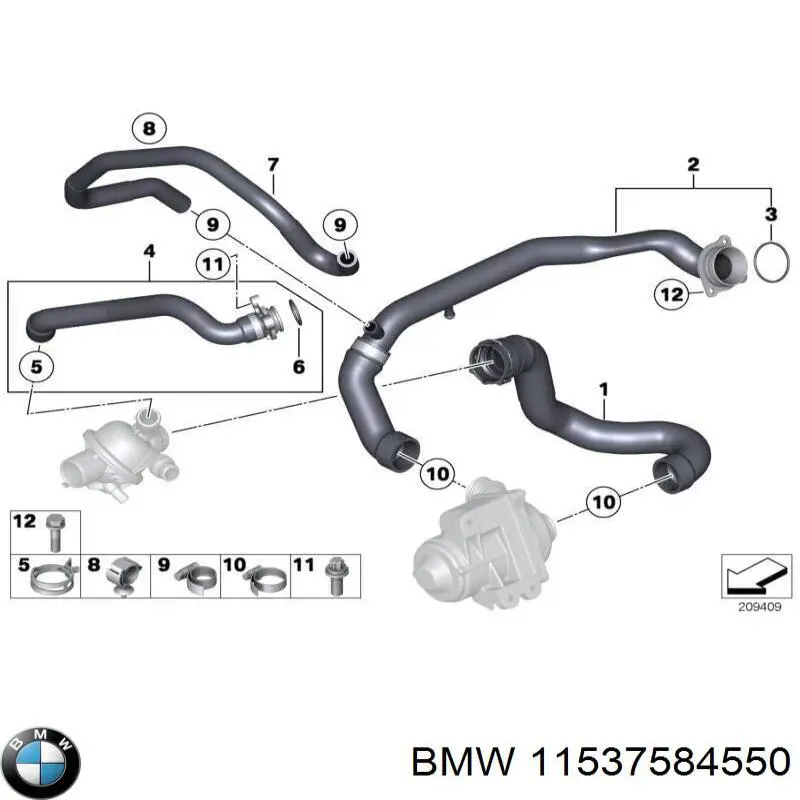 Купити 11537584550 BMW 
