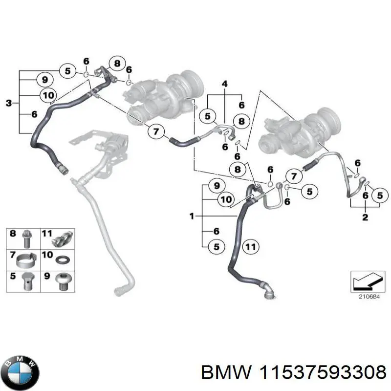 Прокладка кришки горловини, маслозаливної 11537593308 BMW