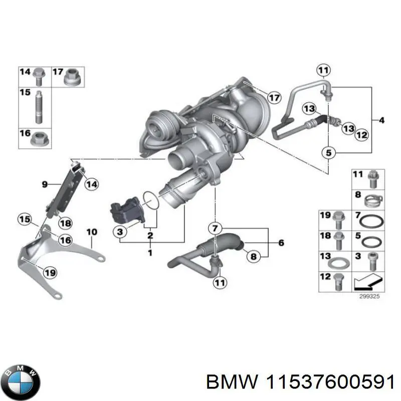 Шланг/патрубок рідинного охолодження турбіни, подача BMW 11537600591 ціна, від 16.31 USD