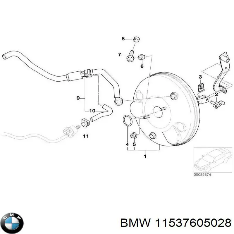 Купити 11537605028 BMW 
