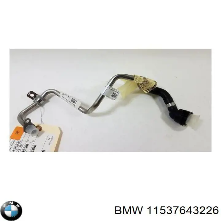 11537643226 BMW Шланг/патрубок рідинного охолодження турбіни, обратка