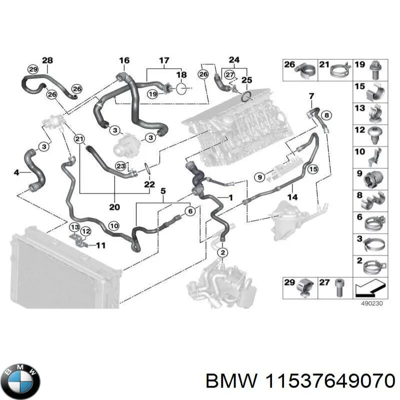  BMW 11537649070 ціна, від 30.40 USD