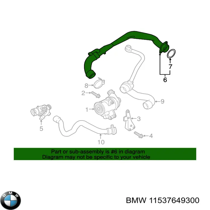 Купити 11537649300 BMW 