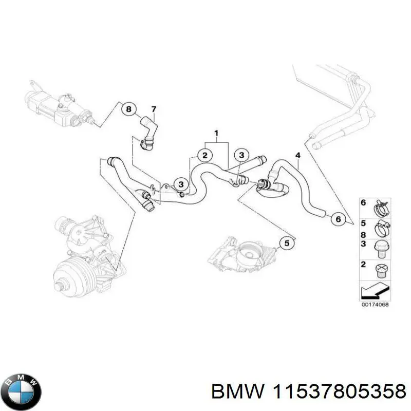  BMW 11537805358 ціна, від 25.36 USD