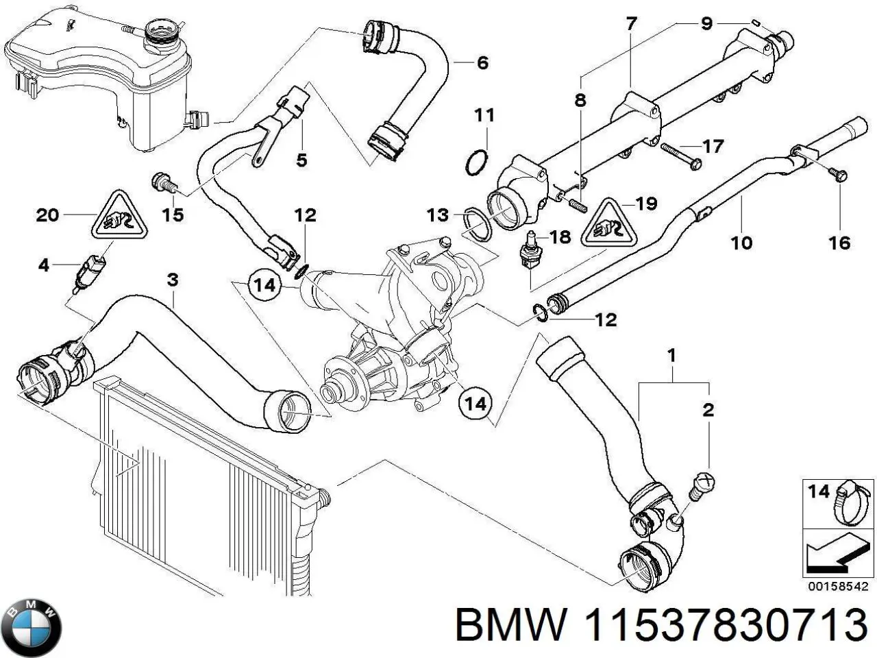  BMW 11537830713 ціна, від 75.36 USD