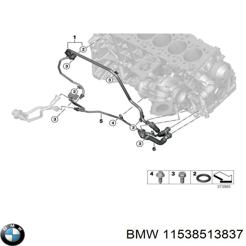 Патрубок системи охолодження BMW 11538513837 ціна, від 25.36 USD
