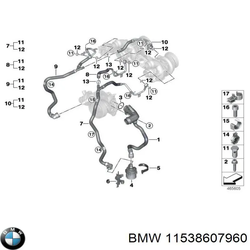 Болт 11538607960 BMW