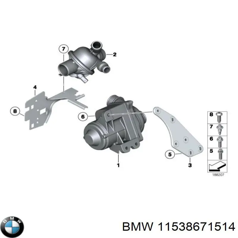 Купити 11537605431 BMW Корпус термостата
