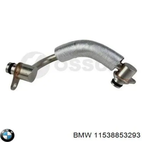 11538853293 BMW Шланг/патрубок рідинного охолодження турбіни, обратка