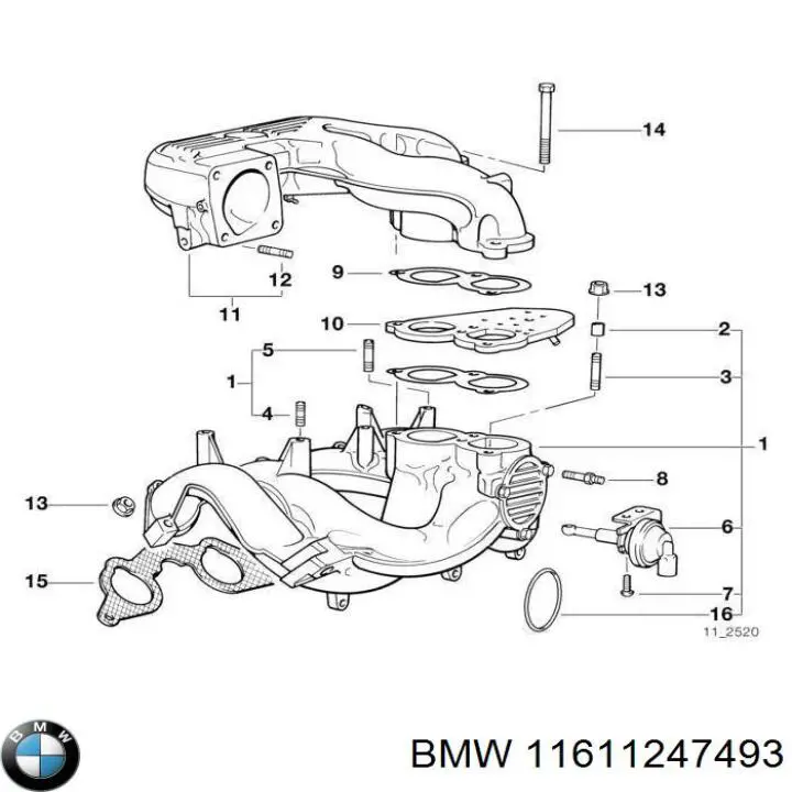 Купити 11611247493 BMW 
