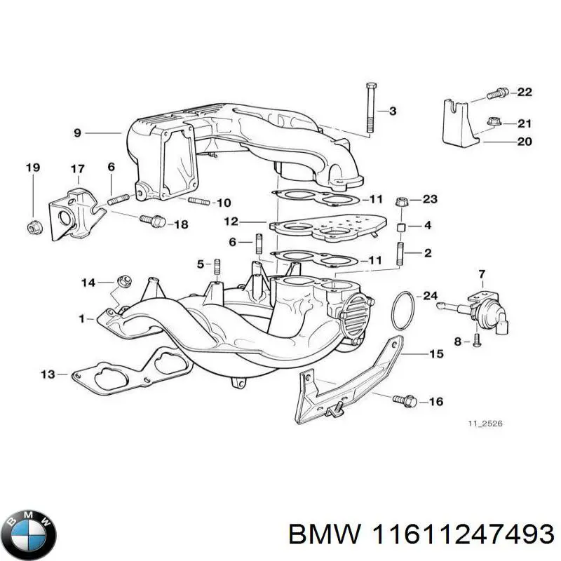  BMW 11611247493 ціна, від 404.95 USD