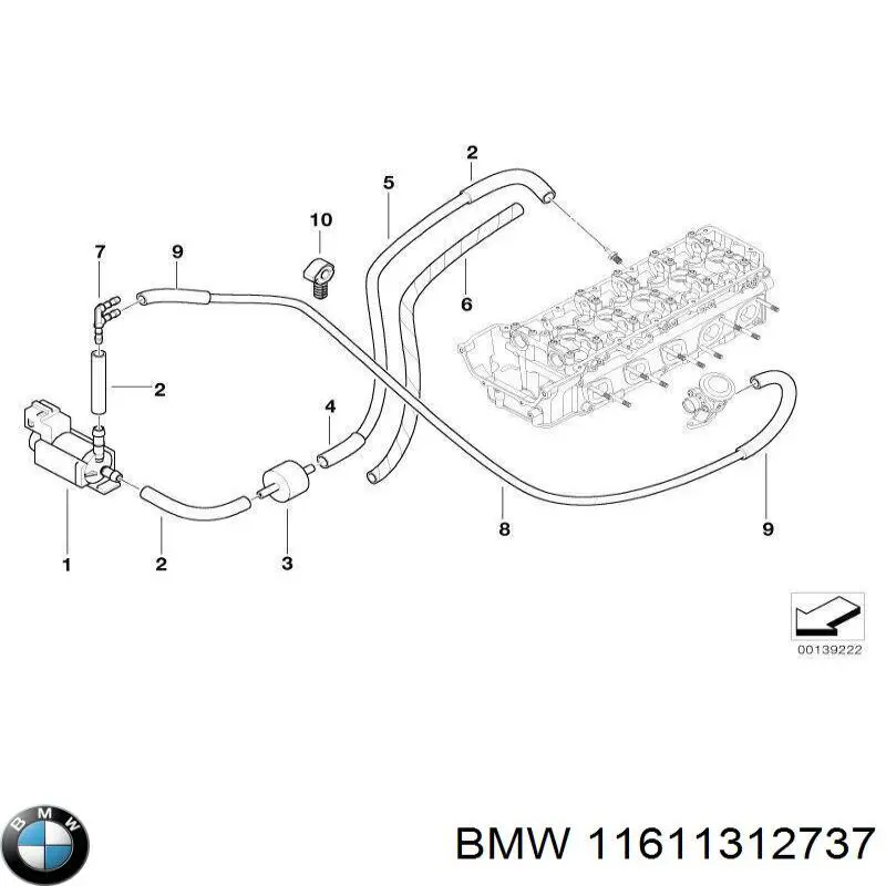 Купити 11611312737 BMW Клапан пневматичний гальмівний системи з е/м управлінням