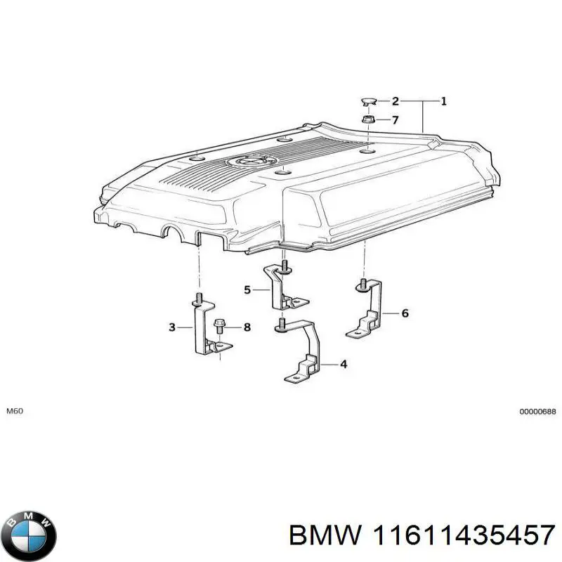  BMW 11611435457 ціна, від 1167.53 USD