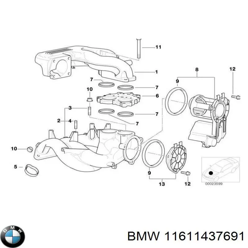 Купити 11611437691 BMW 