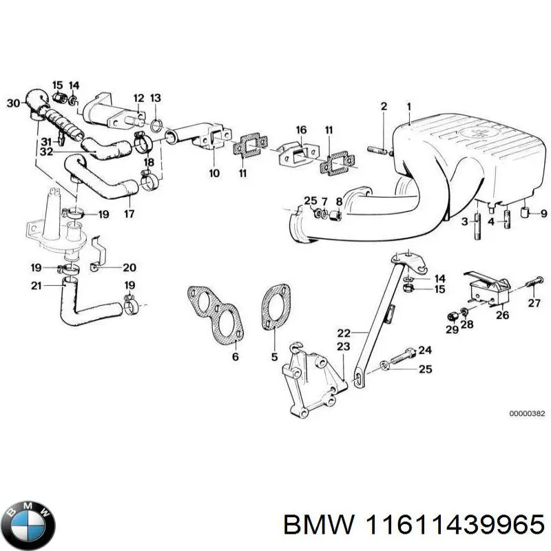 11611432550 BMW Колектор впускний