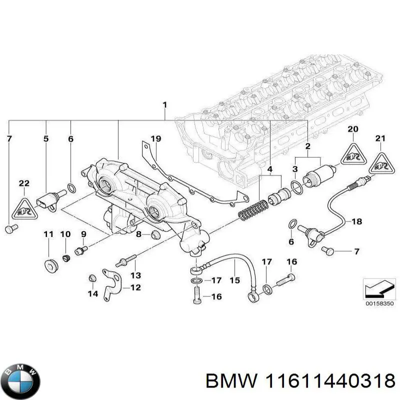 11611440318 BMW Шланг повітряний вентиляції картера