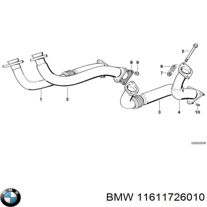 Прокладка впускного колектора 11611726010 BMW