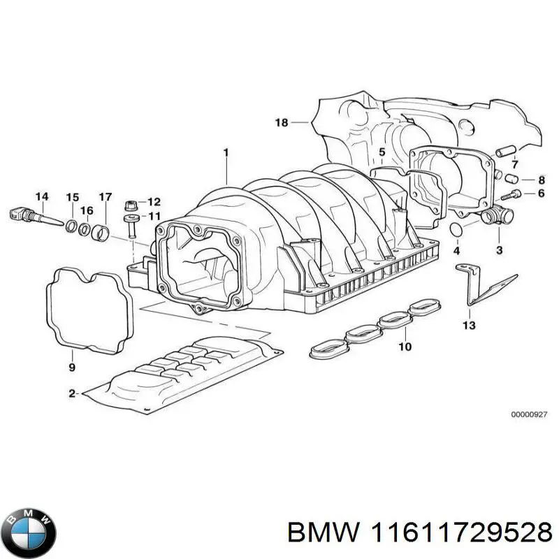 11611729528 BMW Колектор впускний